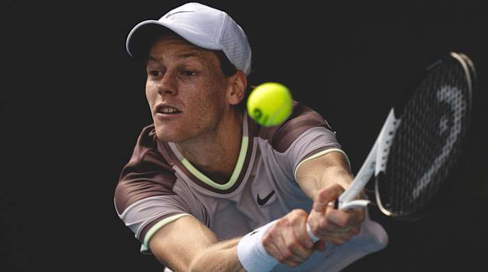 Jannik Sinner competing at the Australian Open.
